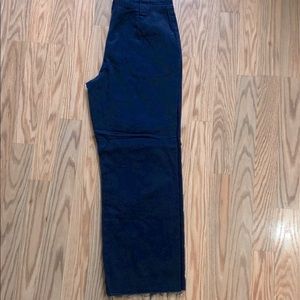 Forever 21 Blue Navy Denim Ankle Trousers (NEW)